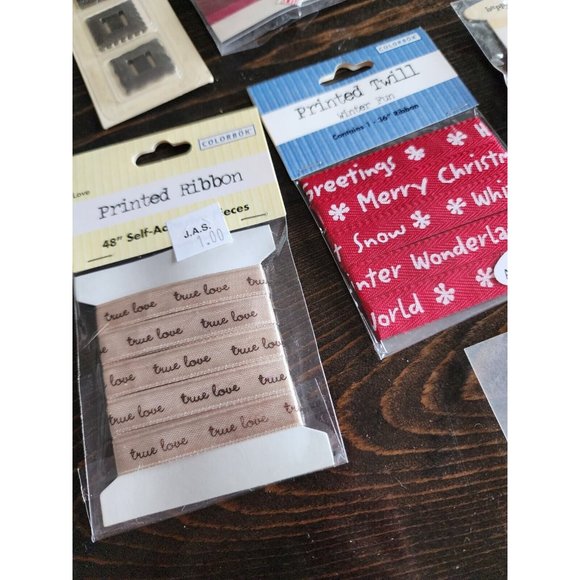 LOT - Journal Scrapbook Embellishments Ribbon & Accessories Retired New #26 - Picture 11 of 16